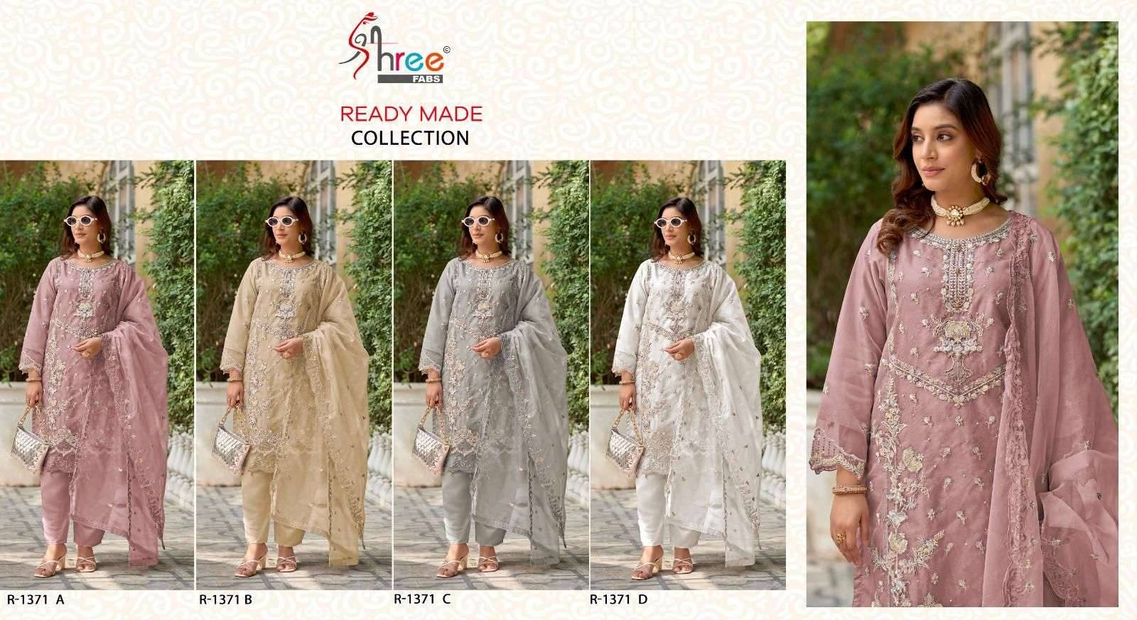 1371 Colors BY Shree fabs 1371 a TO 1371 d SERIES Pakistani Stylish Beautiful Colourful Printed & Roman silk readymade Dresses At Wholesale Price